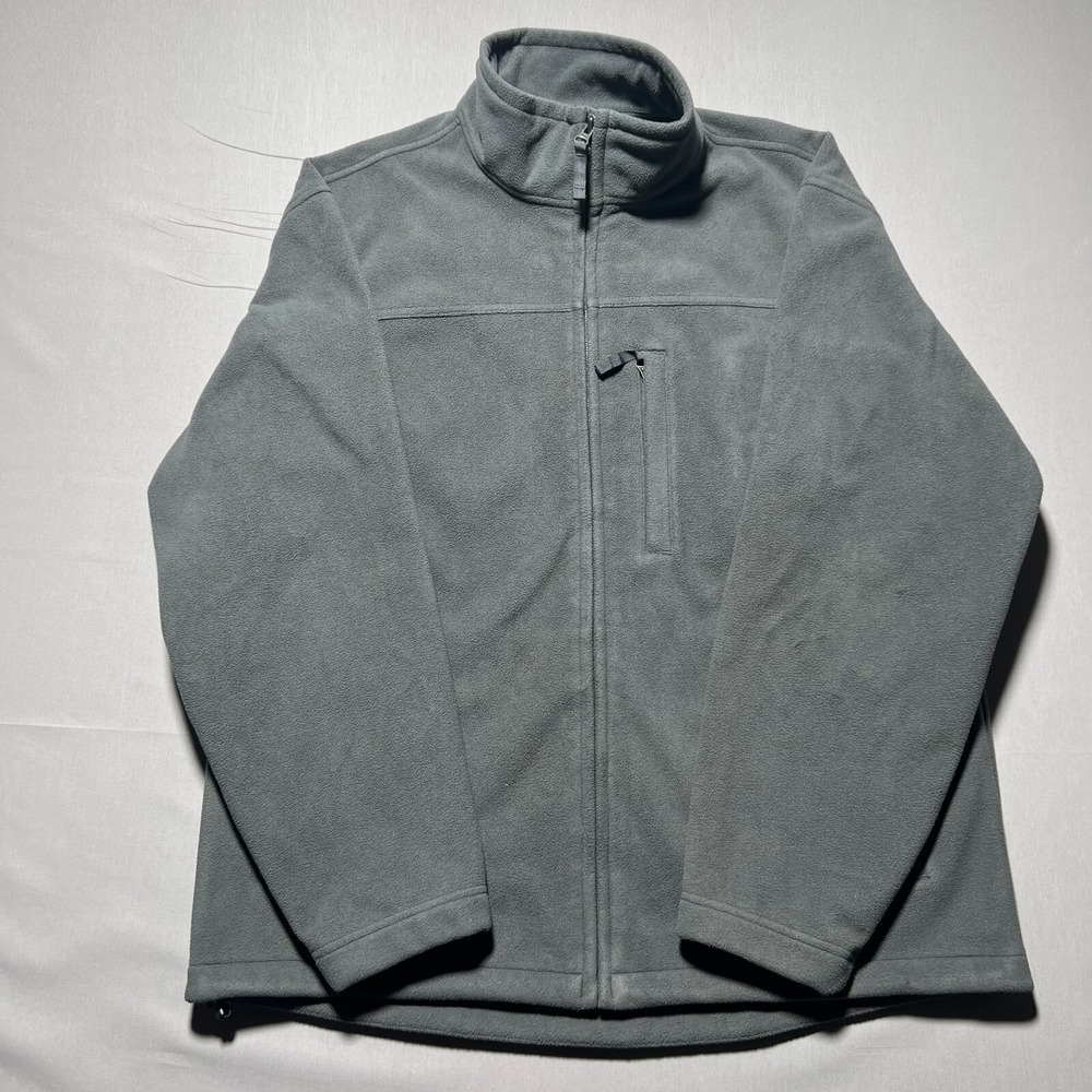 Duluth Trading Men's Gray Fleece Long‎ Sleeve Full Zip  Jacket Size L